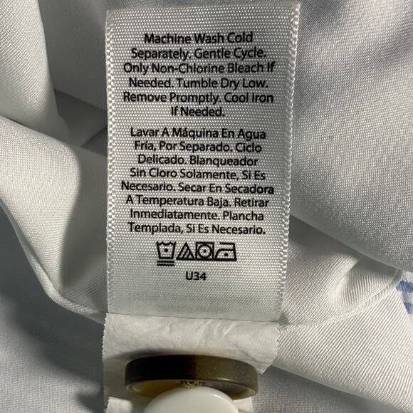 Free Assembly XL Blue White Stripe Cotton Blazer Lined Seersucker Jacket - Picture 7 of 7